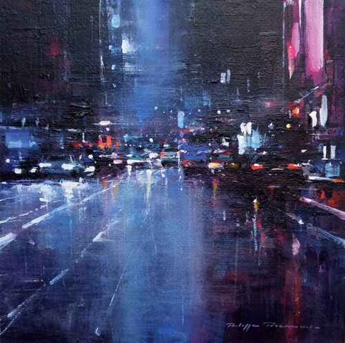 New York  Times Square, n° 2643 by Philippe Perennou, Painting for Sale on Select