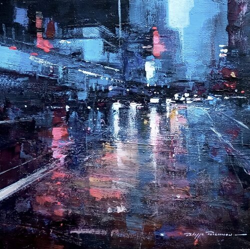 "impressions urbaines" n° 2134 by Philippe Perennou, Painting for Sale on Select