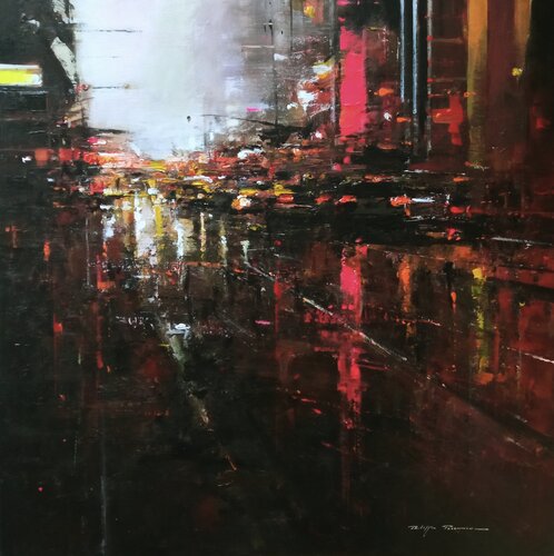 "impressions urbaines"  N° 2502 by Philippe Perennou, Painting for Sale on Select