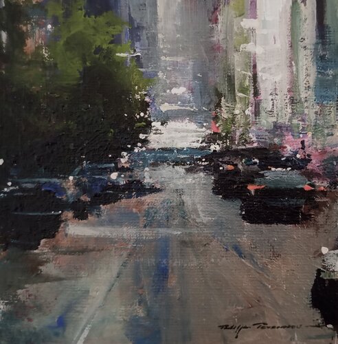 San Francisco , N° 235 by Philippe Perennou, Painting for Sale on Select