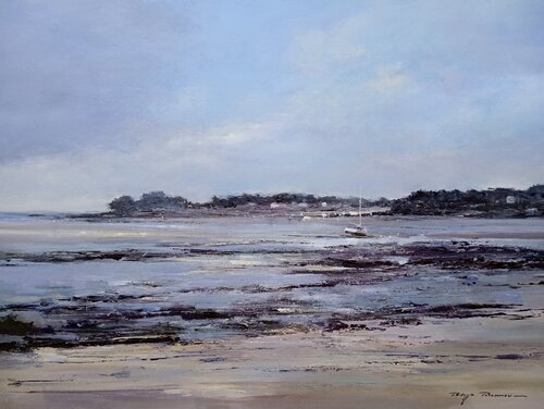 Marée basse au Men-Du , N° 2245 by Philippe Perennou, Painting for Sale on Select