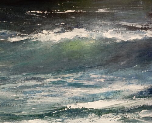 L' océan N° 2184 by Philippe Perennou, Painting for Sale on Select
