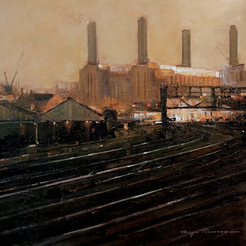 Londres , Battersea Power Station N° 236 by Philippe Perennou, Painting for Sale on Select