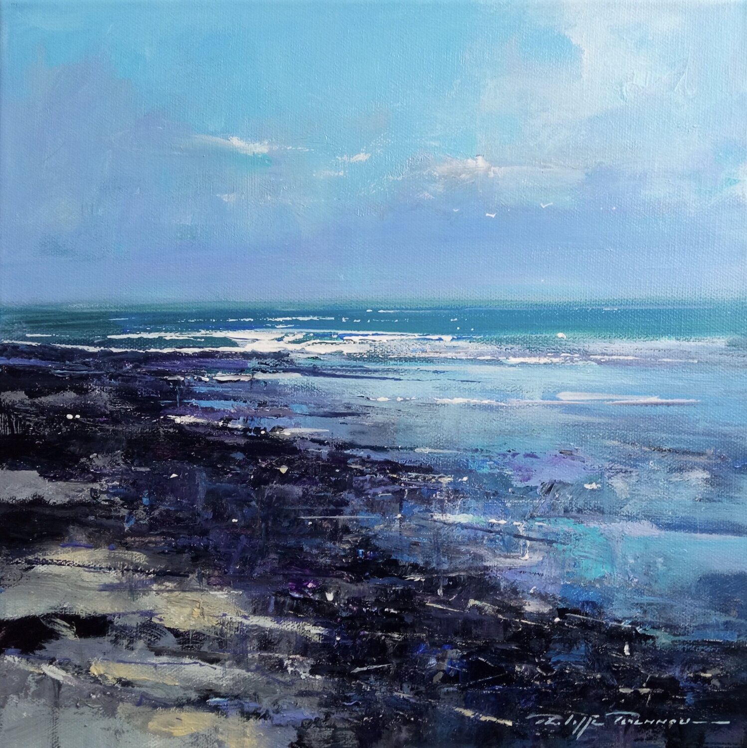 Quiberon , le conguel , n° 2203 Philippe Perennou Original painting for sale