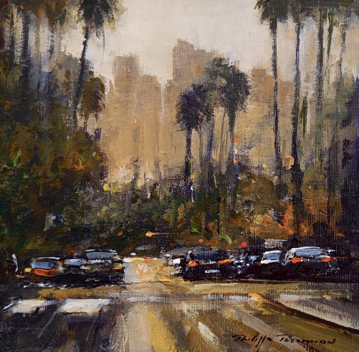 Los Angeles N° 2215 Philippe Perennou Original painting for sale