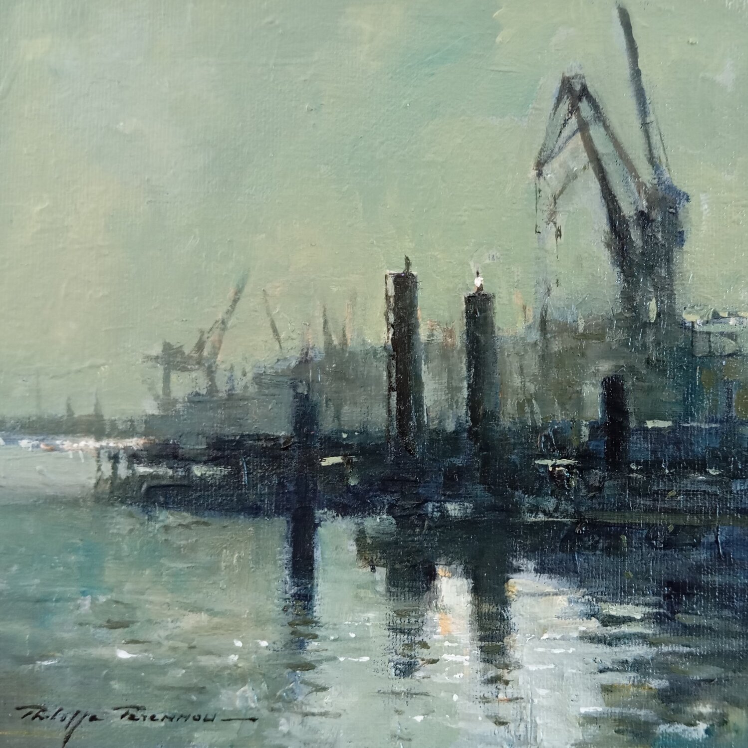 Hambourg N° 286 Philippe Perennou Original painting for sale