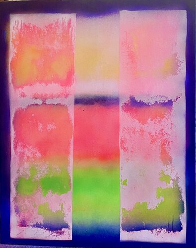 Sunset  by the window by Anne-Sophie A Bettembourg, Painting for Sale on Select