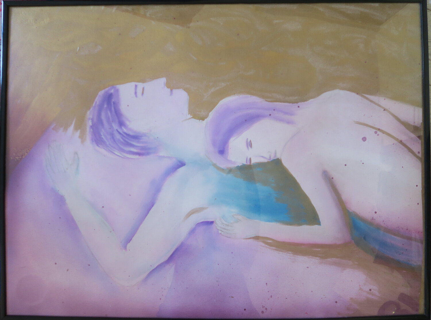 Sweet moment Anne-Sophie A Bettembourg Original painting for sale