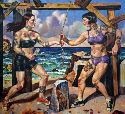 Sea Gifts (Hidden Thunder) by Alexander Lufer, Painting for Sale on Select