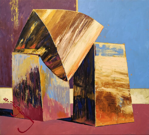 Eidolon (Dolmen) by Alexander Lufer, Painting for Sale on Select