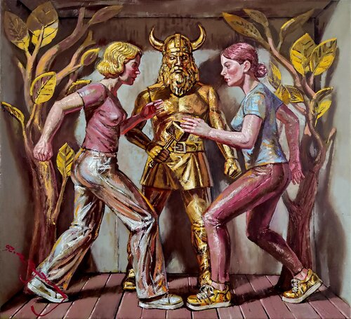 Watchmen (Survival Lesson) by Alexander Lufer, Painting for Sale on Select