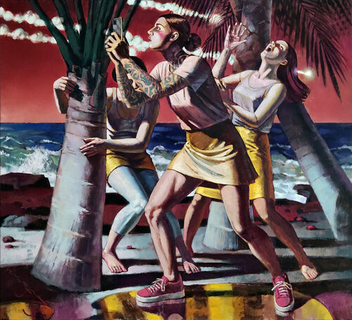 Watchmen (New Eyewitnesses) by Alexander Lufer, Painting for Sale on Select