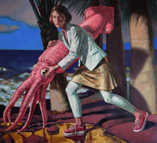 Watchmen (Squid Game) by Alexander Lufer, Painting for Sale on Select