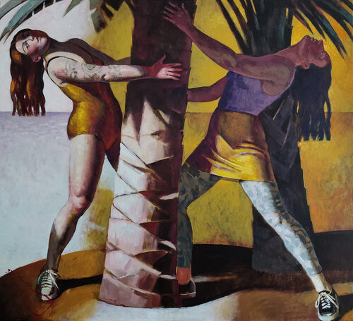 Watchmen (Sunday Sunshower) by Alexander Lufer, Painting for Sale on Select