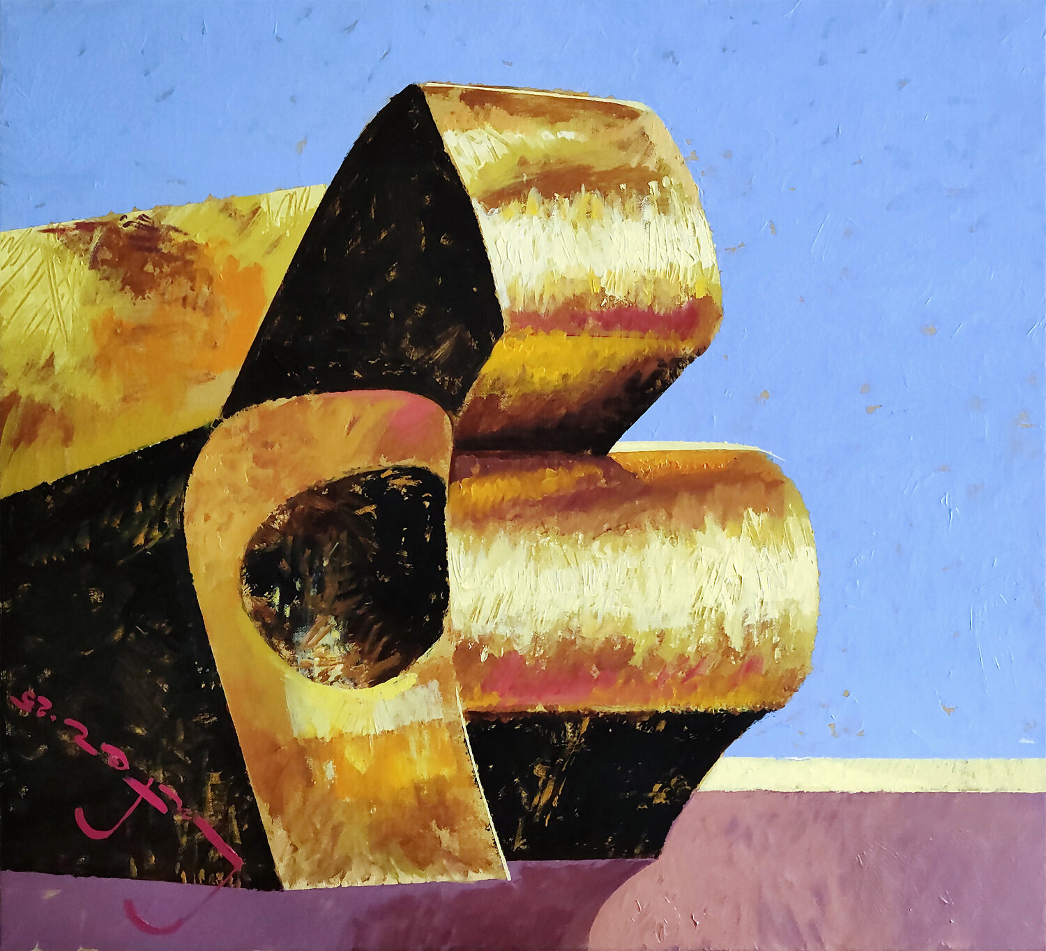 Eidolon (Museum) Alexander Lufer Original painting for sale