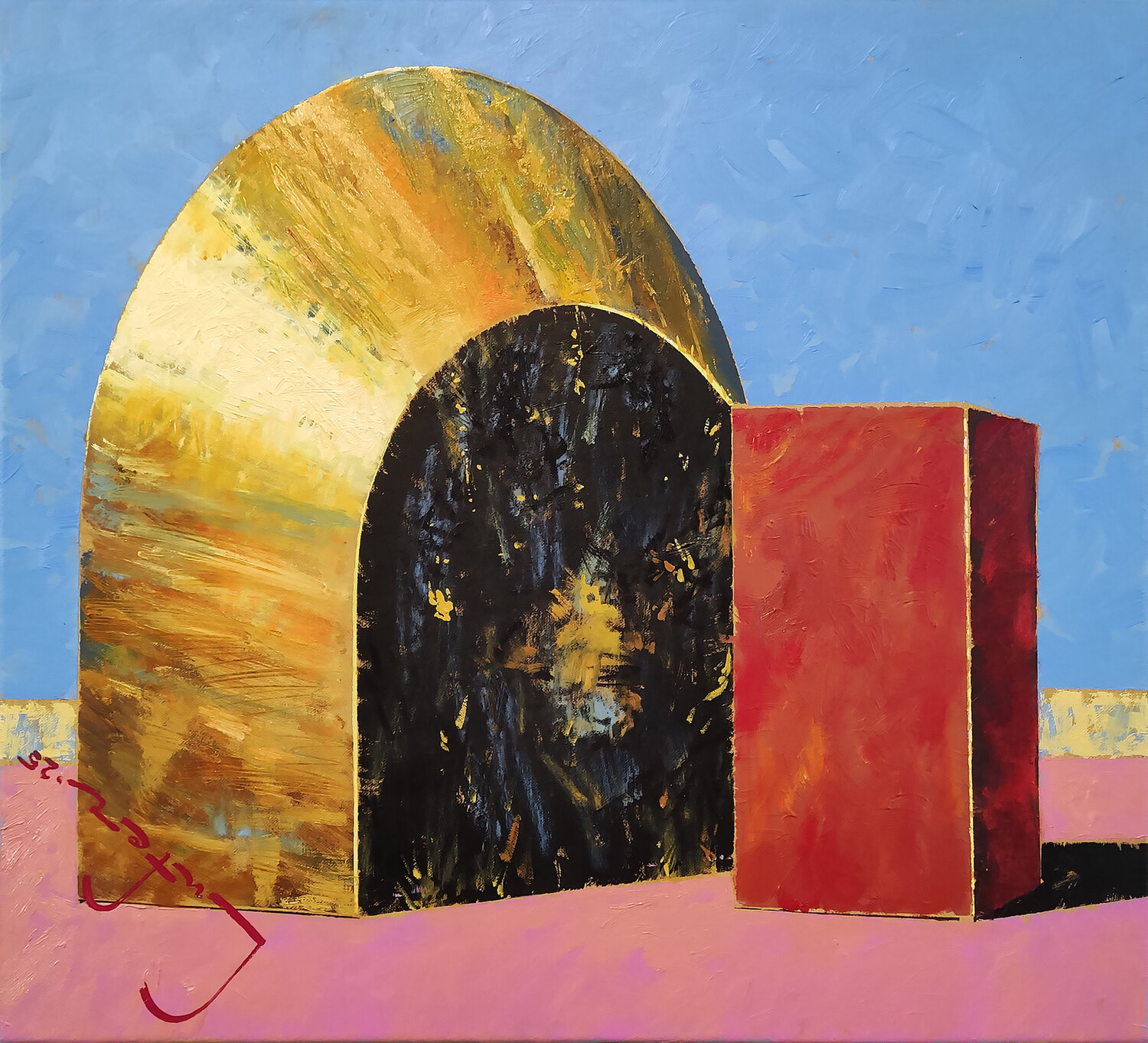Eidolon (Door) Alexander Lufer Original painting for sale