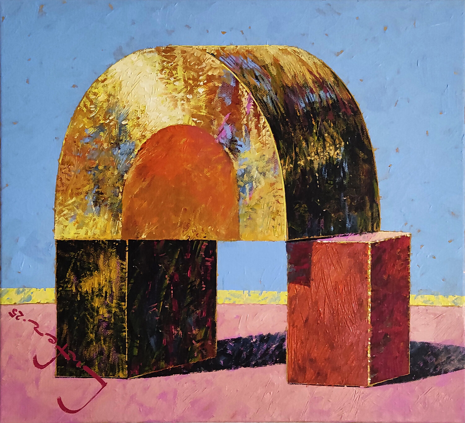 Eidolon (Viaduct) Alexander Lufer Original painting for sale