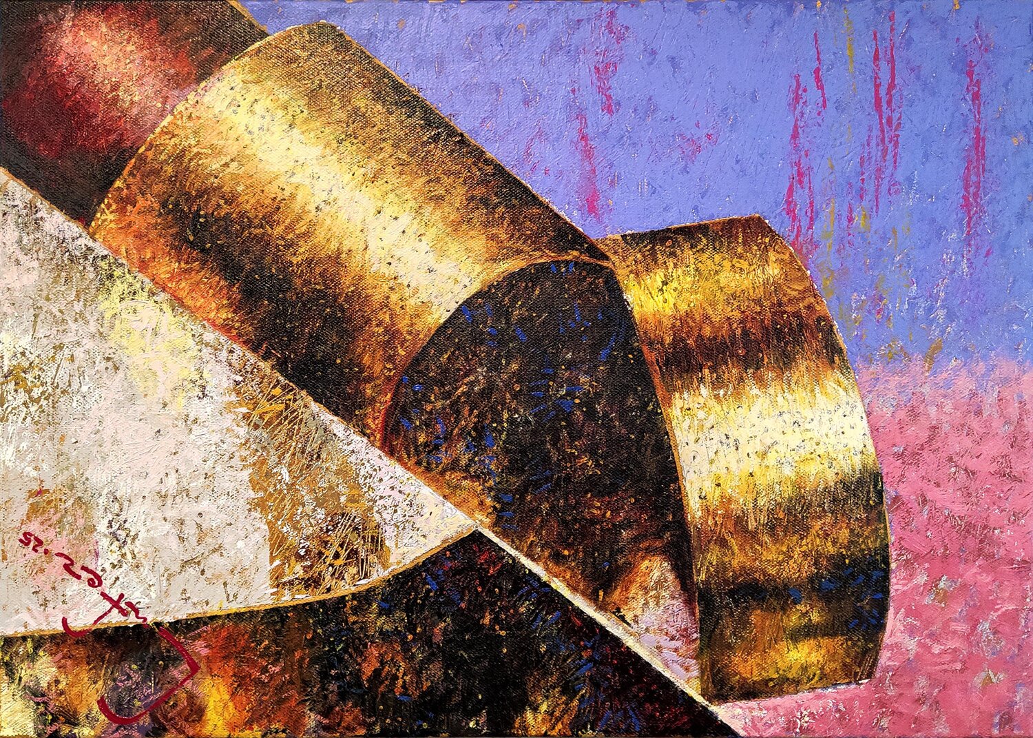 Eidolon (Liberator) Alexander Lufer Original painting for sale