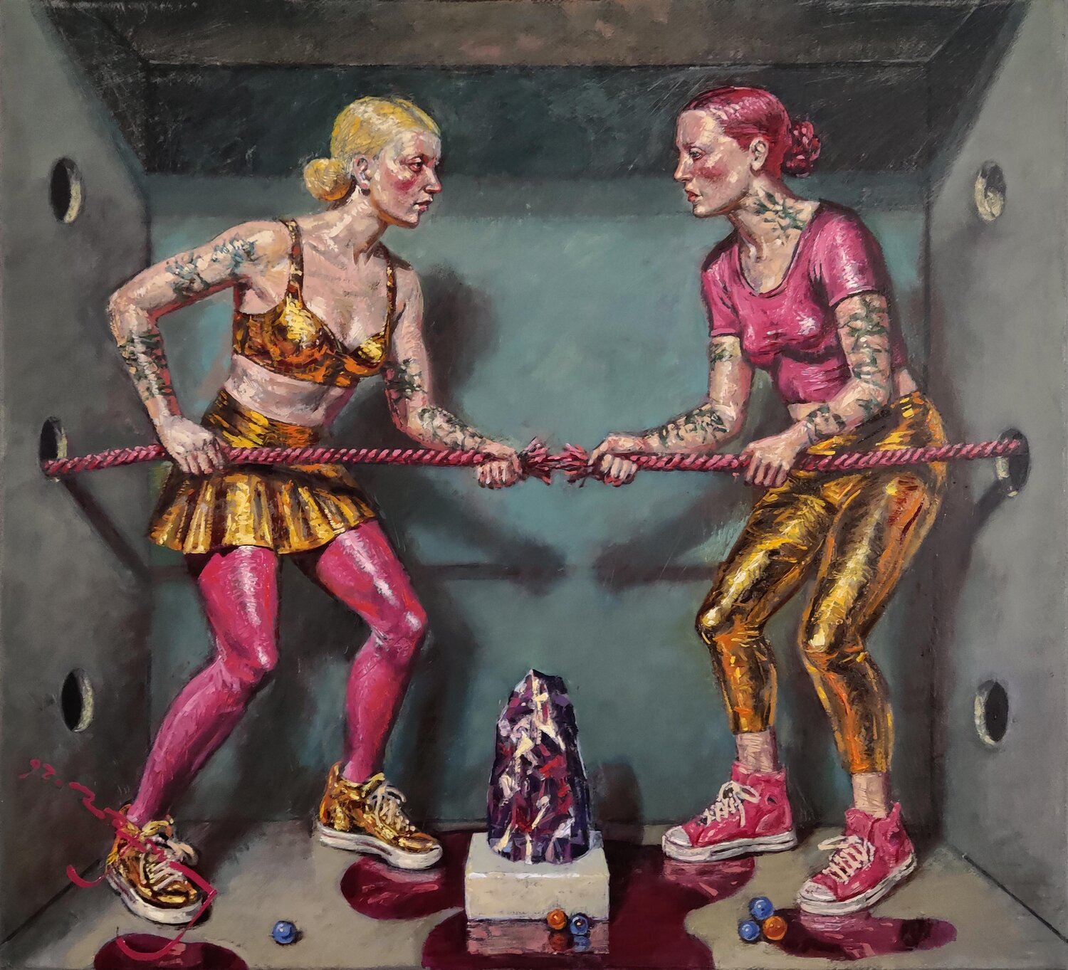 Watchmen (Future Fracture) Alexander Lufer Original painting for sale