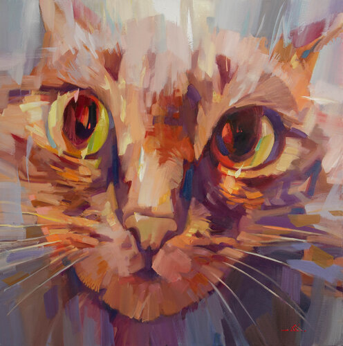His look by Khodakivskyi Vasyl, Painting for Sale on Select