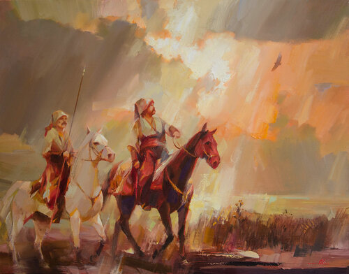 Echo of the Azov steppe by Khodakivskyi Vasyl, Painting for Sale on Select