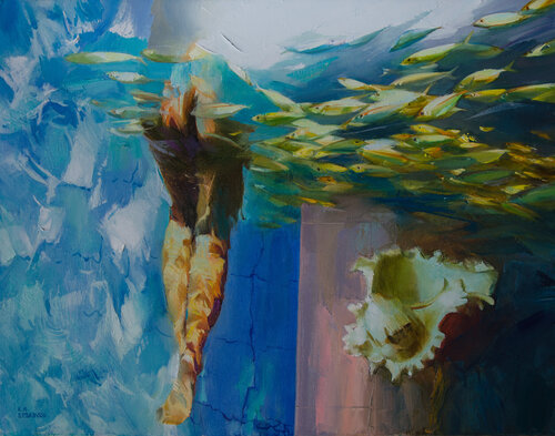 Gulfstream by Khodakivskyi Vasyl, Painting for Sale on Select