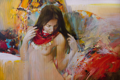 Gipsy princess by Khodakivskyi Vasyl, Painting for Sale on Select