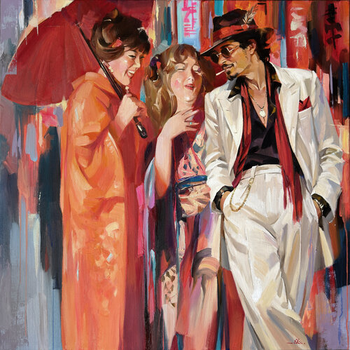 Shanghai Dandy von Khodakivskyi Vasyl, Malerei kaufen auf Select