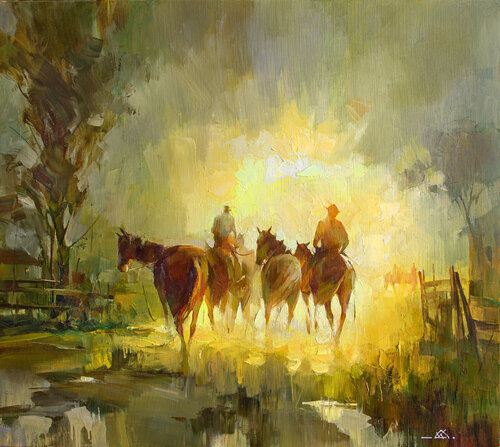 Into the Light-2 by Khodakivskyi Vasyl, Painting for Sale on Select