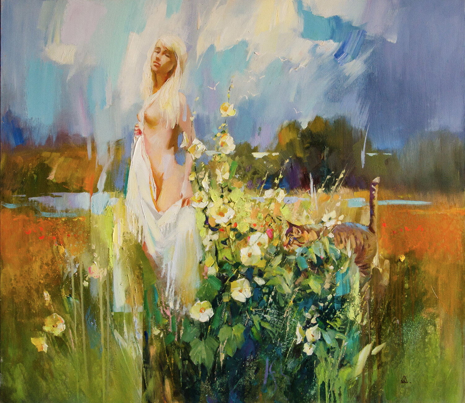 Hot august Khodakivskyi Vasyl Original painting for sale