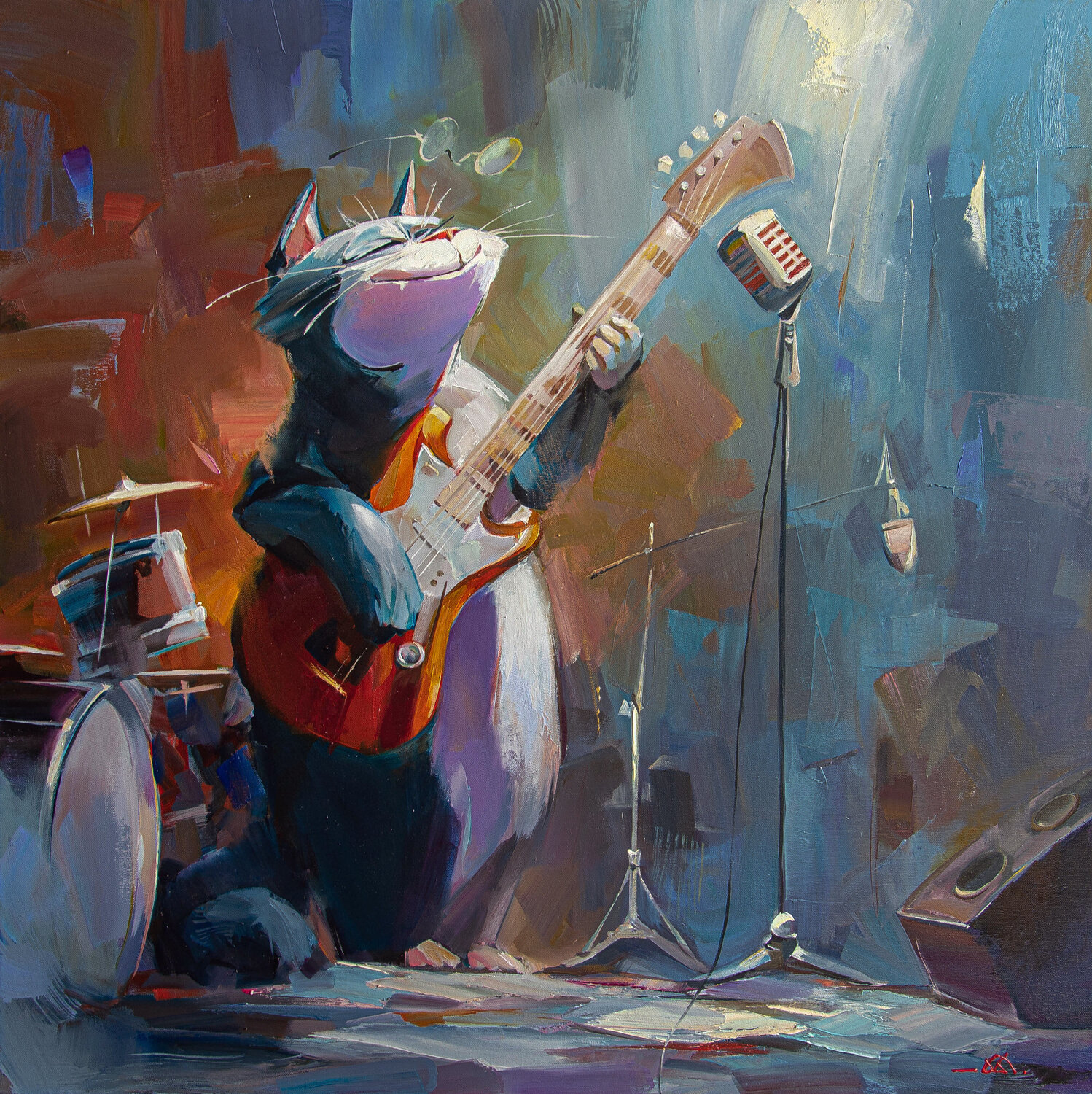 Jazz Ecstasy Khodakivskyi Vasyl Original painting for sale