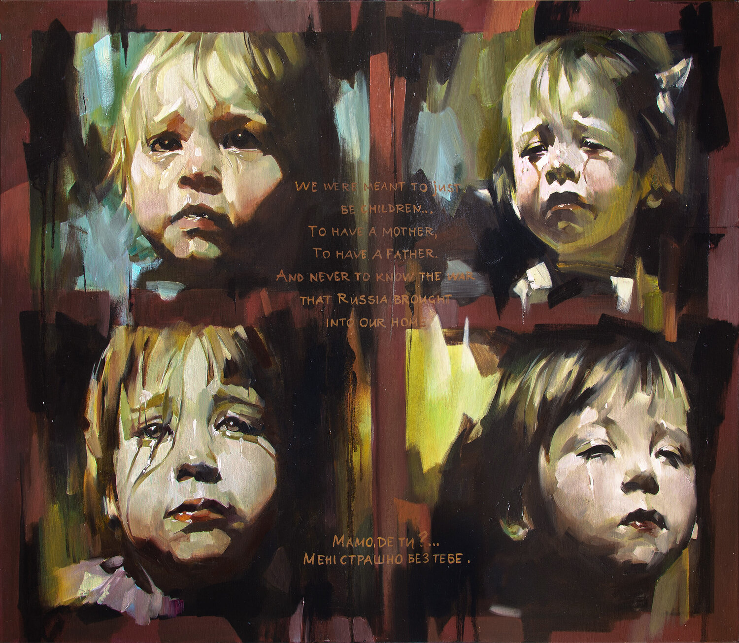 Stolen Childhood Khodakivskyi Vasyl Original painting for sale