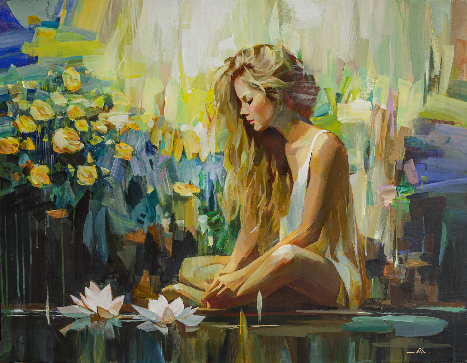 Lost in Quiet Dreams Khodakivskyi Vasyl Originalgemälde zu verkaufen