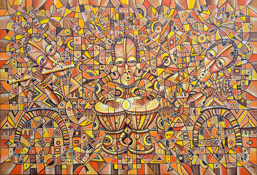 Opening the Festival V by Angu Walters, Painting for Sale on Select