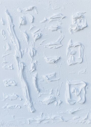 From the series “White minimalistic seascape” textured 3D by Nataliia Krykun, Painting for Sale on Select