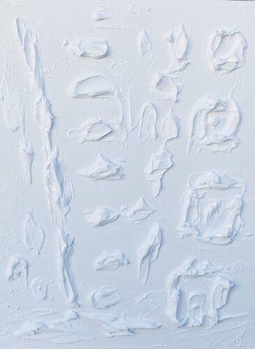 From the series “White minimalistic seascape” textured 3D by Nataliia Krykun, Painting for Sale on Select
