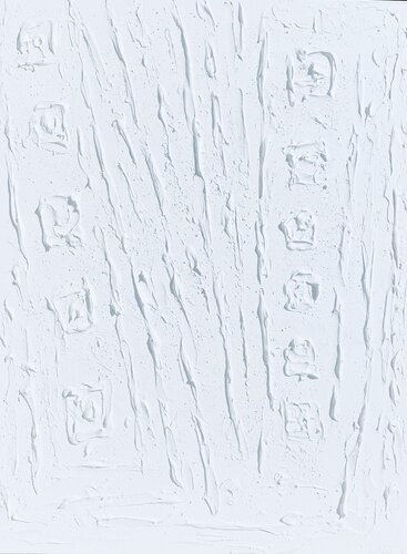 3D "Seascape white abstract" minimalism plaster textured by Nataliia Krykun, Painting for Sale on Select