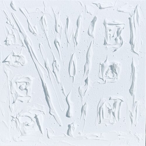 From the series “White minimalistic seascape” textured 3D by Nataliia Krykun, Painting for Sale on Select