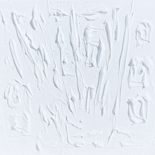 From the series “White minimalistic seascape” textured 3D by Nataliia Krykun, Painting for Sale on Select