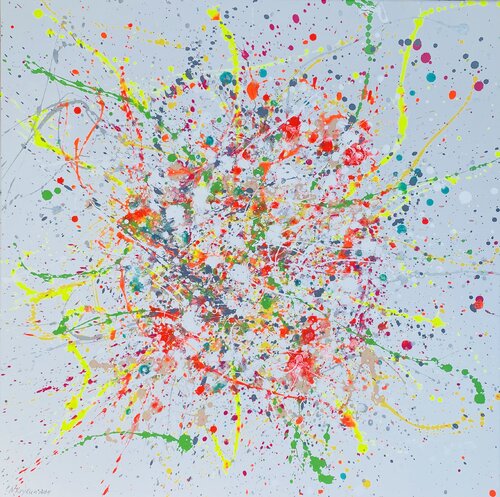 Feeling 2- colorful abstraction by Nataliia Krykun, Painting for Sale on Select
