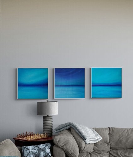 From the Series "Blue Lagoon Ocean" by Nataliia Krykun, Painting for Sale on Select