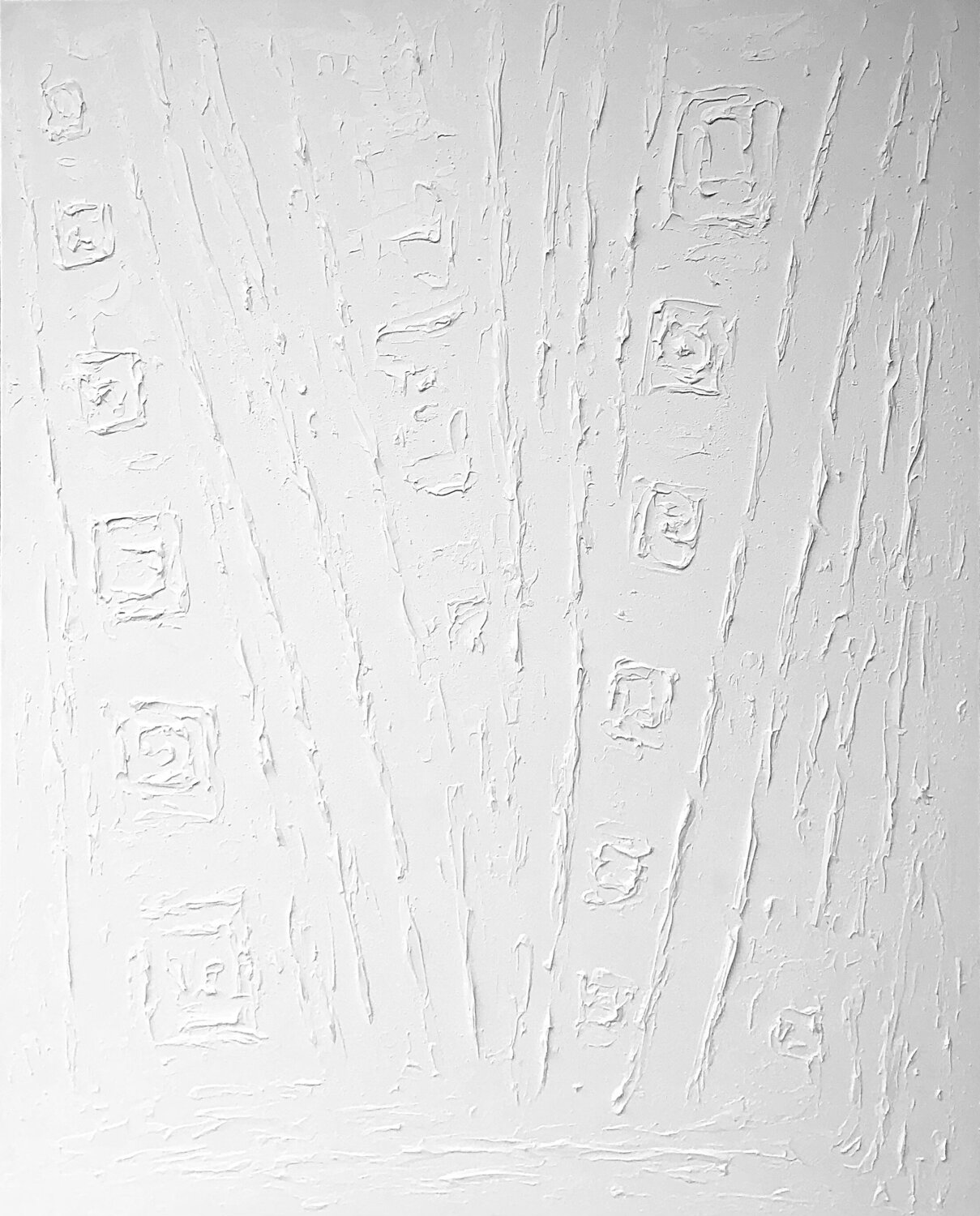 „White landscape abstract “ 3d minimalism calm modern textured Nataliia Krykun Original painting for sale