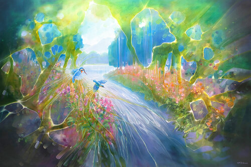 Nature Weaves a Spell by Gill Bustamante, Painting for Sale on Select