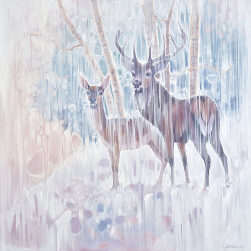 The Winter Monarchs by Gill Bustamante, Painting for Sale on Select