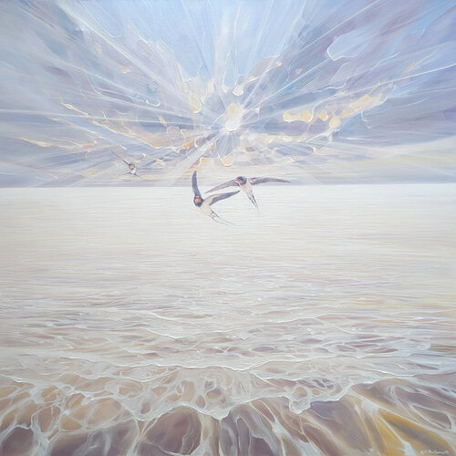 Beautiful Heralds by Gill Bustamante, Painting for Sale on Select