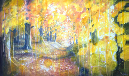 The Autumn Portal by Gill Bustamante, Painting for Sale on Select