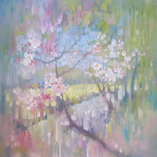 April Shimmers by Gill Bustamante, Painting for Sale on Select