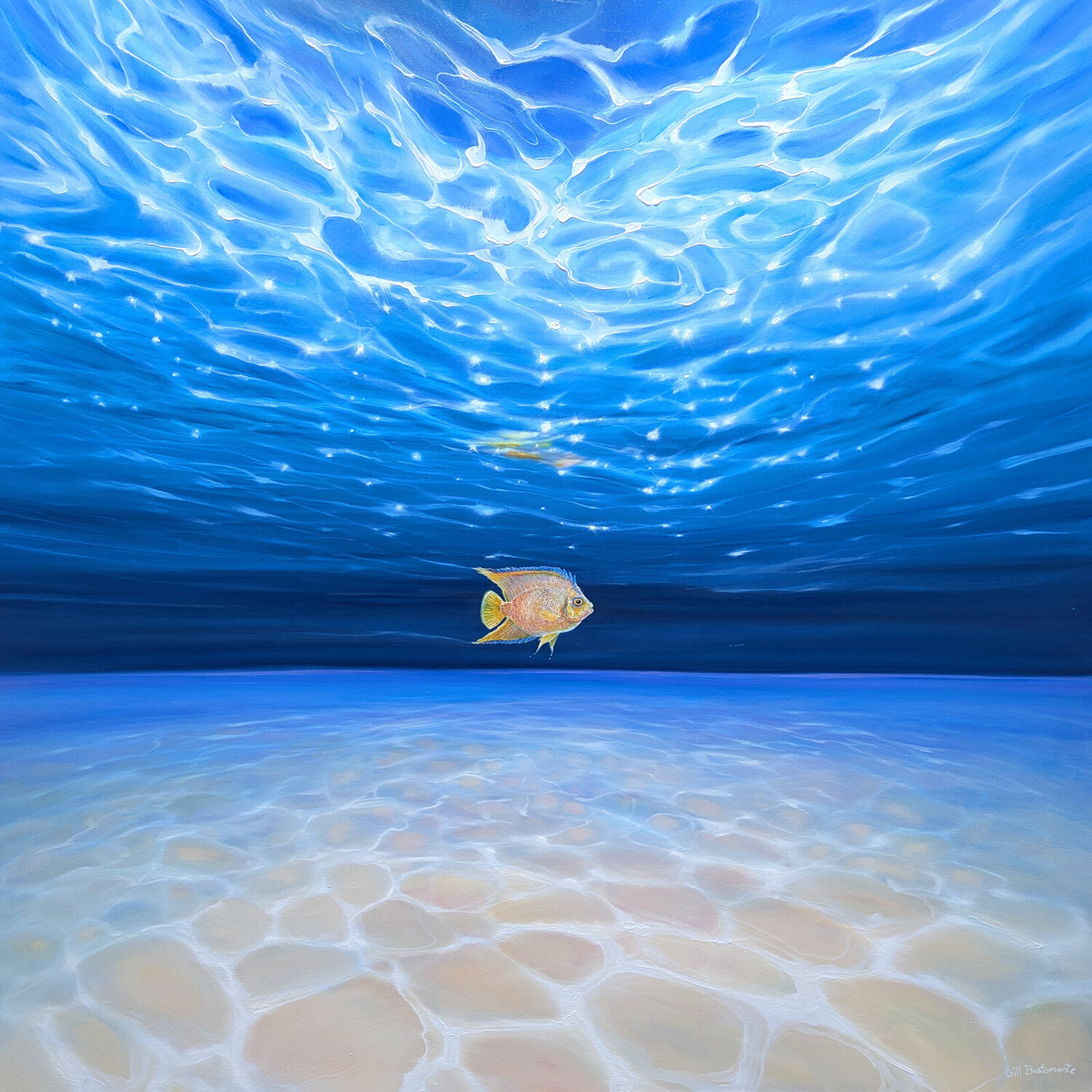 Under Sea Rebel Gill Bustamante Original painting for sale