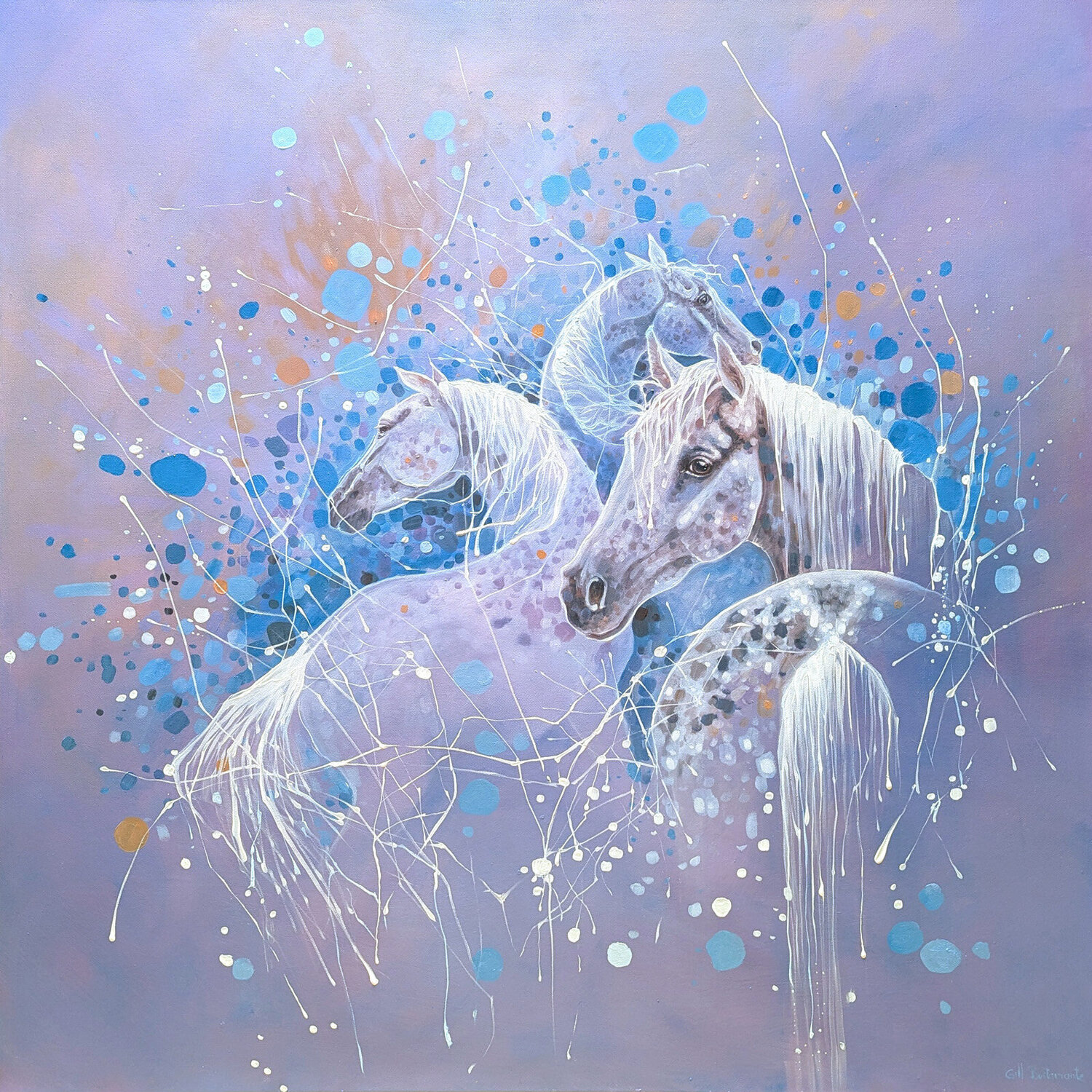 Equine Spell Gill Bustamante Original painting for sale