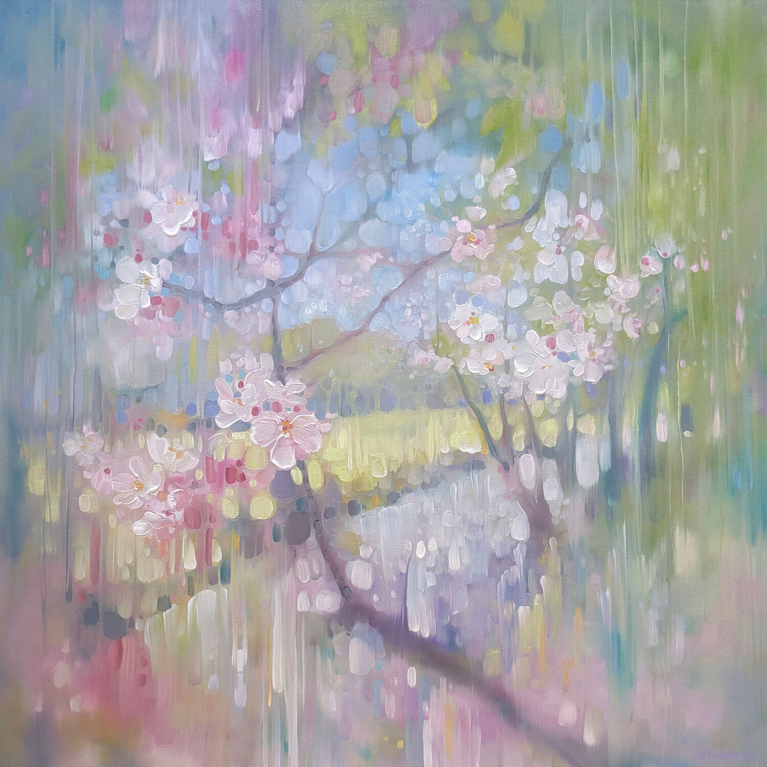 April Shimmers Gill Bustamante Original painting for sale